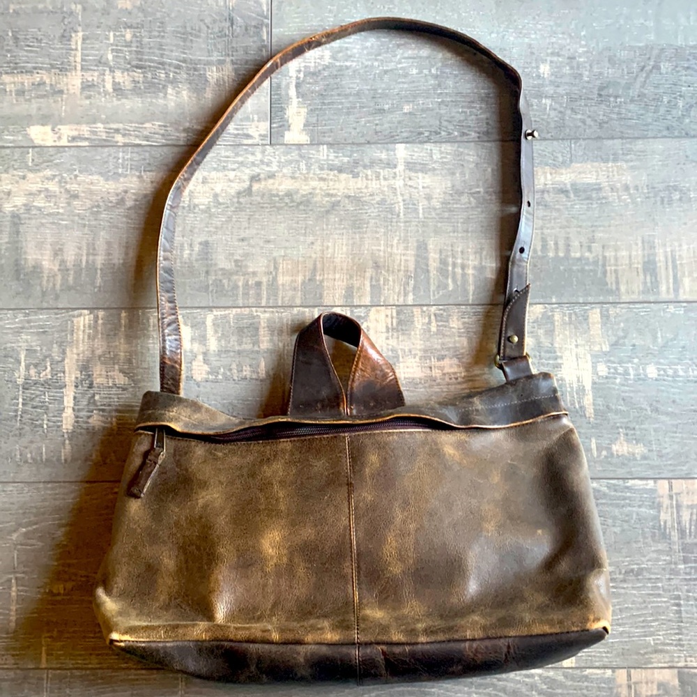 Latico rustic leather tote bag